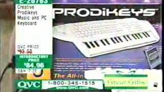 Keith Washo on QVC Demonstrating Prodikeys [upl. by Odnumde]