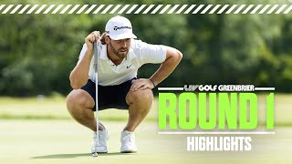 Highlights Wolff 61 leads after first round  LIV Golf Greenbrier [upl. by Mariele]