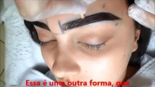 🔴 Design de Sobrancelha Com Henna Fio a Fio Fácil e Prático [upl. by Osborne]