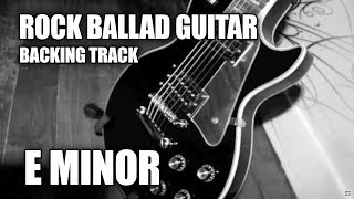 Rock Ballad Guitar Backing Track In E Minor  A Dorian [upl. by Rebmit155]