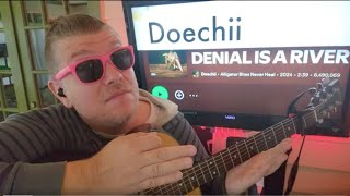 How To Play DENIAL IS A RIVER  Doechii Guitar Tutorial Beginner Lesson [upl. by Ainaj256]