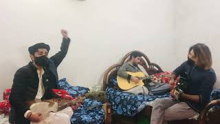 Pa speen Jabeen Che zolfe zange de dana wana Pashto Cover song Rubab x Guitar youtubecovers [upl. by Nawd]