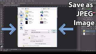 How To Save as JPEG Image in Adobe Photoshop [upl. by Arv]