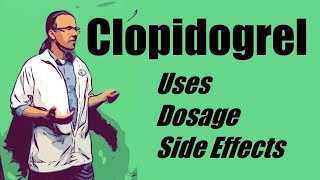 clopidogrel 75 mg uses dosage and side effects [upl. by Minton]