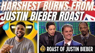 🇬🇧BRIT Reacts To THE JUSTIN BIEBER ROAST  THE HARSHEST BURNS [upl. by Arnulfo601]