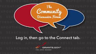 Grantsgov Community Discussion Forum Promo [upl. by Elleivap305]