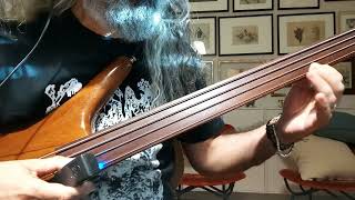 E bow on Fretless Bass 1 [upl. by Natsirhc849]