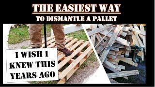 How to easily dismantle a pallet [upl. by Brigid]