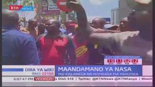 Maandamano ya wafuasi wa NASA dhidi ya IEBC [upl. by Ariait]