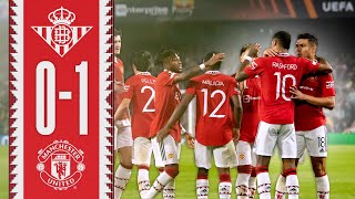 Through To The QuarterFinals 🙌  Real Betis 01 Manchester United  Highlights [upl. by Aihsenek]