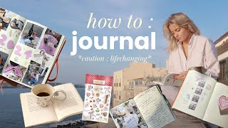 JOURNALING 101 💌 tools tips amp how I journal to manifest my dreams [upl. by Nitsed]