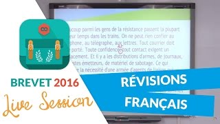 Brevet 2016  révisions de Français [upl. by Errick]