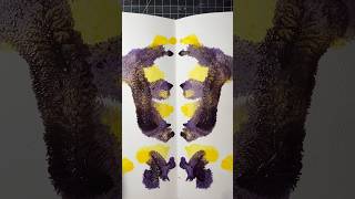 What do you see in the purple and yellow ink blots shorts inklovers art [upl. by Oeniri]