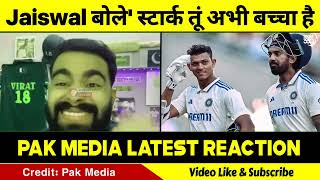 Pak Media Shocked Yashasvi Jaiswal Warned Mitchell Starc During Batting In 1st Test Day 2 [upl. by Yanat]