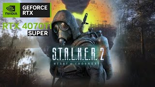 RTX 4070 Ti Super  STALKER 2 Heart of Chornobyl Benchmark  Ultra settings 4KUHD  DLSS on [upl. by Forward96]