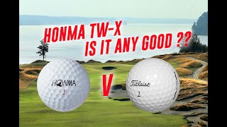 Skytrak  Ball Test Review  Honma TWX Golf Ball v Pro V1  IS IT ANY GOOD [upl. by Ennayd]