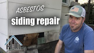 How to replace asbestos siding without asbestos Siding repair [upl. by Airamalegna]