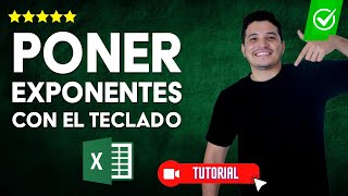 Cómo PONER EXPONENTE en Excel con el TECLADO  ✅Eleva al cuadrado superíndice o subíndice💻 [upl. by Nnylharas]