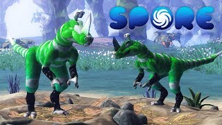 ESTO SÍ QUE SE PARECE POR FIN A UN DINOSAURIO JAJAJA SPORE JURASSIC PLANET [upl. by Risteau289]