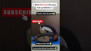 Best exercise for your hair problems shorts hair yoga [upl. by Aluap545]