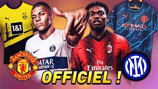 LES NOUVEAUX MAILLOTS DES GRANDS CLUBS 202324 20  DE GROSSES SURPRISES AVEC CITY REAL PSG [upl. by Ayaet]