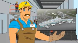 2d Cartoon Animation  Canadian Saskatoon Airport Authority by Austin Visuals [upl. by Annabelle177]