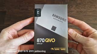 Samsung 2TB SSD 870 QVO Unboxing [upl. by Jamel766]