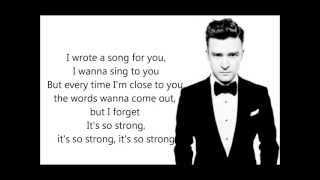 Tunnel vision  Justin Timberlake Correct lyrics The 2020 Experience NEW 2013 [upl. by Colan245]