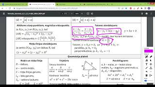 Valsts eksāmena Matemātikā 2023 12 uzdevums Taisnes vienādojums caur punktiem [upl. by Ellemrac]