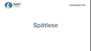 How to say it Spätlese [upl. by Werdnaed]