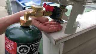 Using a 1lb Propane Tank Refill Adapter [upl. by Prebo130]