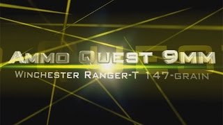 Ammo Quest 9mm Winchester Ranger T 147gr test in ballistic gel [upl. by Ailet]