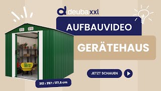 Aufbauvideo  Gardebruk® Geräteschuppen aus Metall 312x257x1775cm [upl. by Zink]