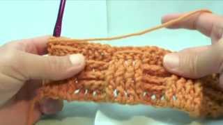 Left Hand Basket Weave Crochet [upl. by Levesque115]