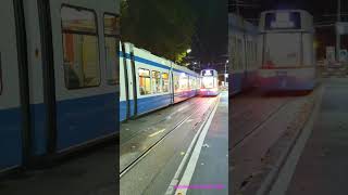 Ein Flexity und ein Cobra Tram bei der Haltestelle Zürich SihlquaiHB [upl. by Assylem]