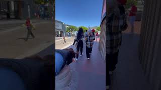 Woman Walks Directly Into Bollard [upl. by Retxed]