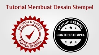 Cara Membuat Desain Stempel dengan Corel Draw x7 Mudah [upl. by Welford]