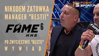 MANAGER quotBESTIIquot PIECHOWIAKA o pokonaniu MARCINA NAJMANA na FAME MMA 6 [upl. by Ainotal682]