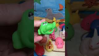 A collection of plastic squeaky toy animals squeakytoy plastictoy plastictoys shorts short [upl. by Jemine]