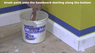 How to Paint Baseboard Molding with a Brush [upl. by Anaic]