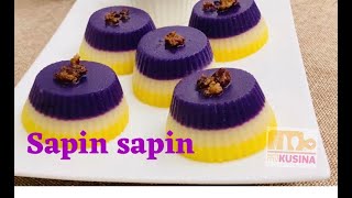 sapin sapin recipe  mini sapin sapin  soft and delicious sapin sapin  ube sapin sapin [upl. by Pernick]