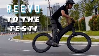 REEVO HUBLESS EBIKE PUT TO THE TEST  Amazing Bikes  GizmoHubcom [upl. by Adriell]