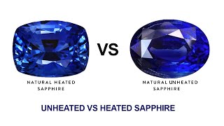 How to check the difference between Unheated vs Heated Sapphire Learn about sapphire [upl. by Jody818]