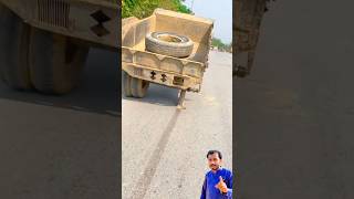 Tractor on one tire is pulling the trolley  short ytshort shortvideo [upl. by Doowle]