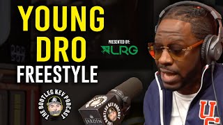 The Legend YOUNG DRO Freestyles on The Bootleg Kev Podcast [upl. by Anauq]