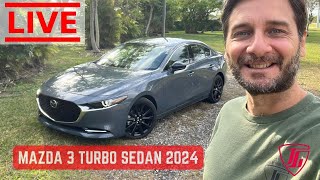 En Directo MAZDA 3 TURBO SEDAN 2024 junto a Jaime Gabaldoni…y un café [upl. by Noramac]