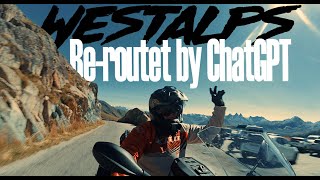 Epic Motorycle Adventure to the Western Alps  Rerouted by ChatGPT [upl. by Osbert943]