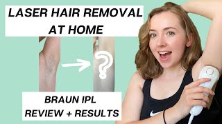 LASER HAIR REMOVAL AT HOME IPL Review amp Results 12 Weeks Braun Silk Expert 5 [upl. by Ailsun291]