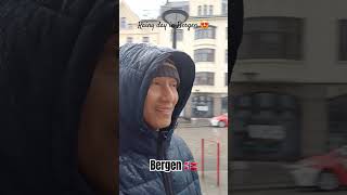 📍Bergen 🇳🇴Rainy day in Bergen travel jalanjalanvirtual visitnorway norwaytourism shortsvideo [upl. by Aehcsrop]