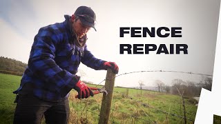 How to repair a fence in rural locations [upl. by Benioff]